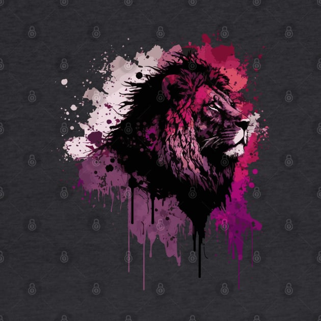 Cosmic Tie Dye Lion Drip by CryrexBlu